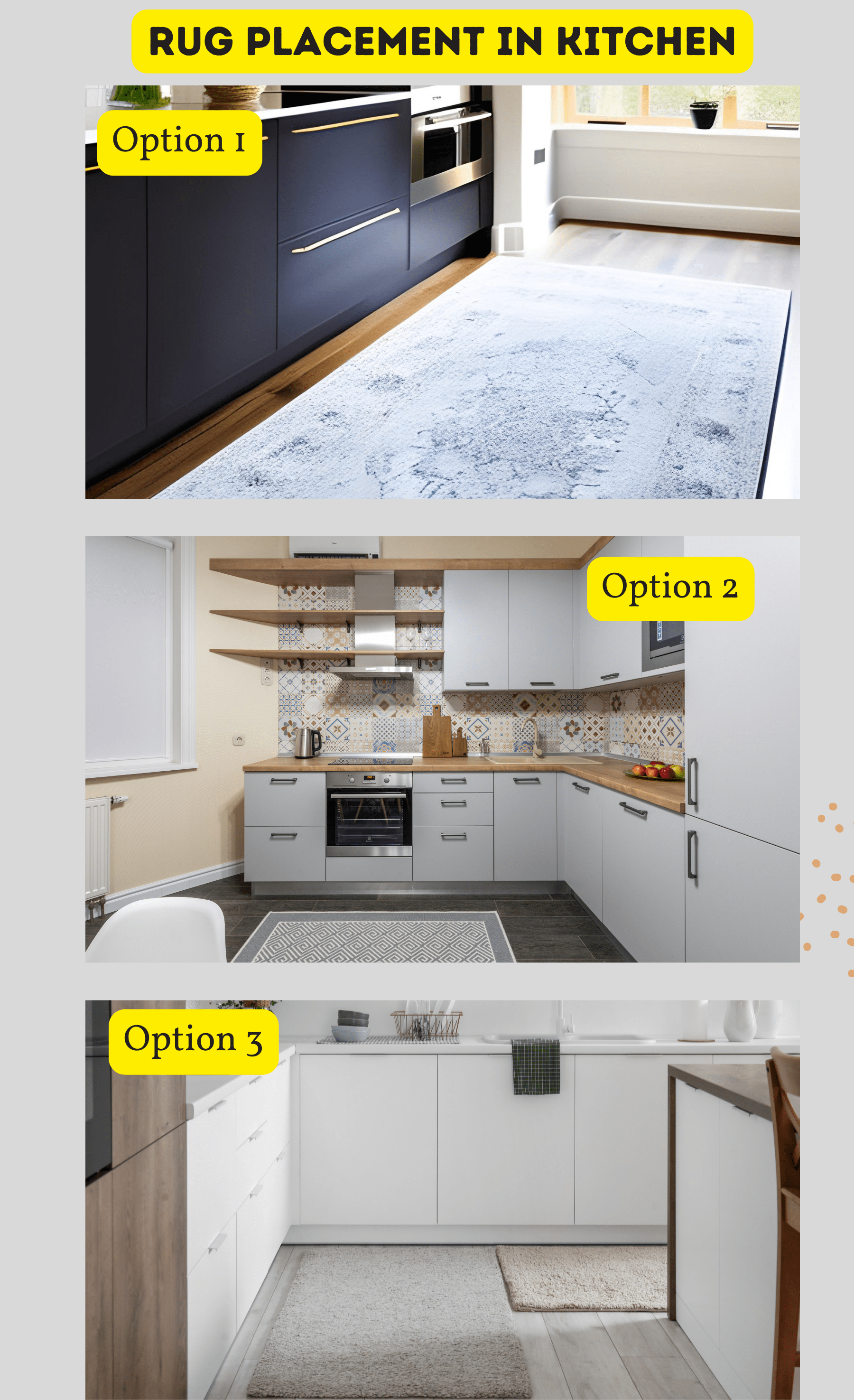 How to Place Rugs in Kitchen