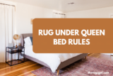 Rug Under Queen Bed Rules -5 Must Know Rules