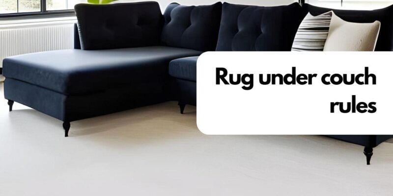 Rug Under Couch Rules